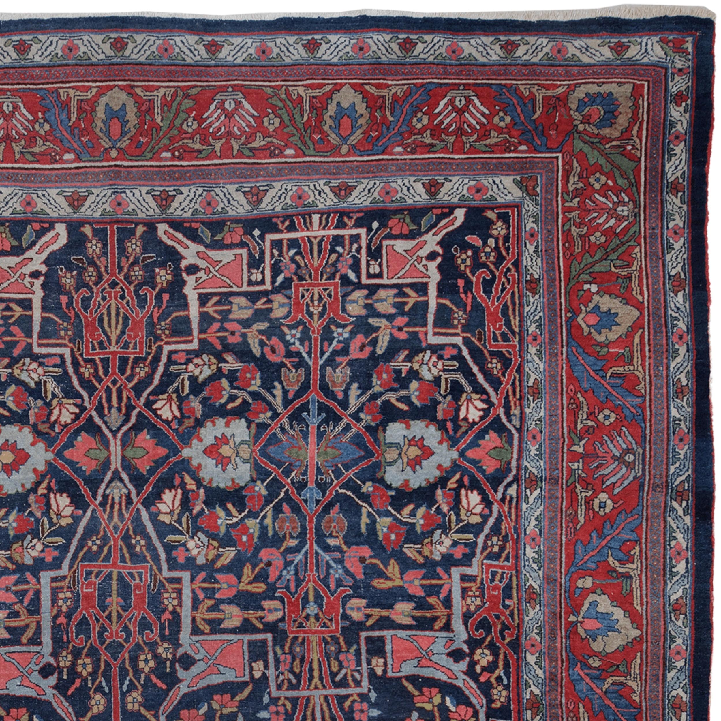Bidjar Carpet - Late 19th century (Handgeknüpft) im Angebot