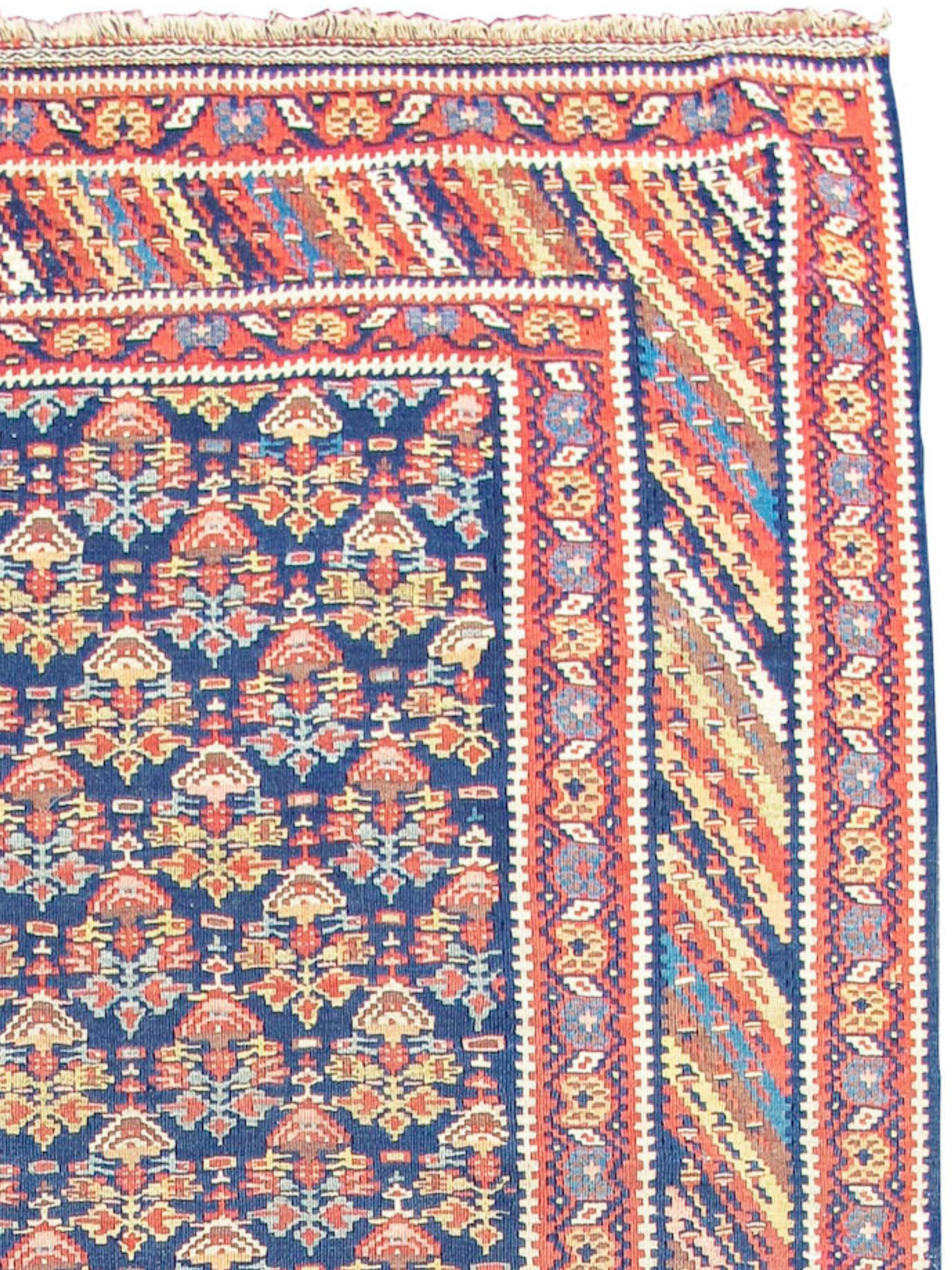 Kilim Bidjar, fine XIX secolo In condizioni ottime in vendita a San Francisco, CA
