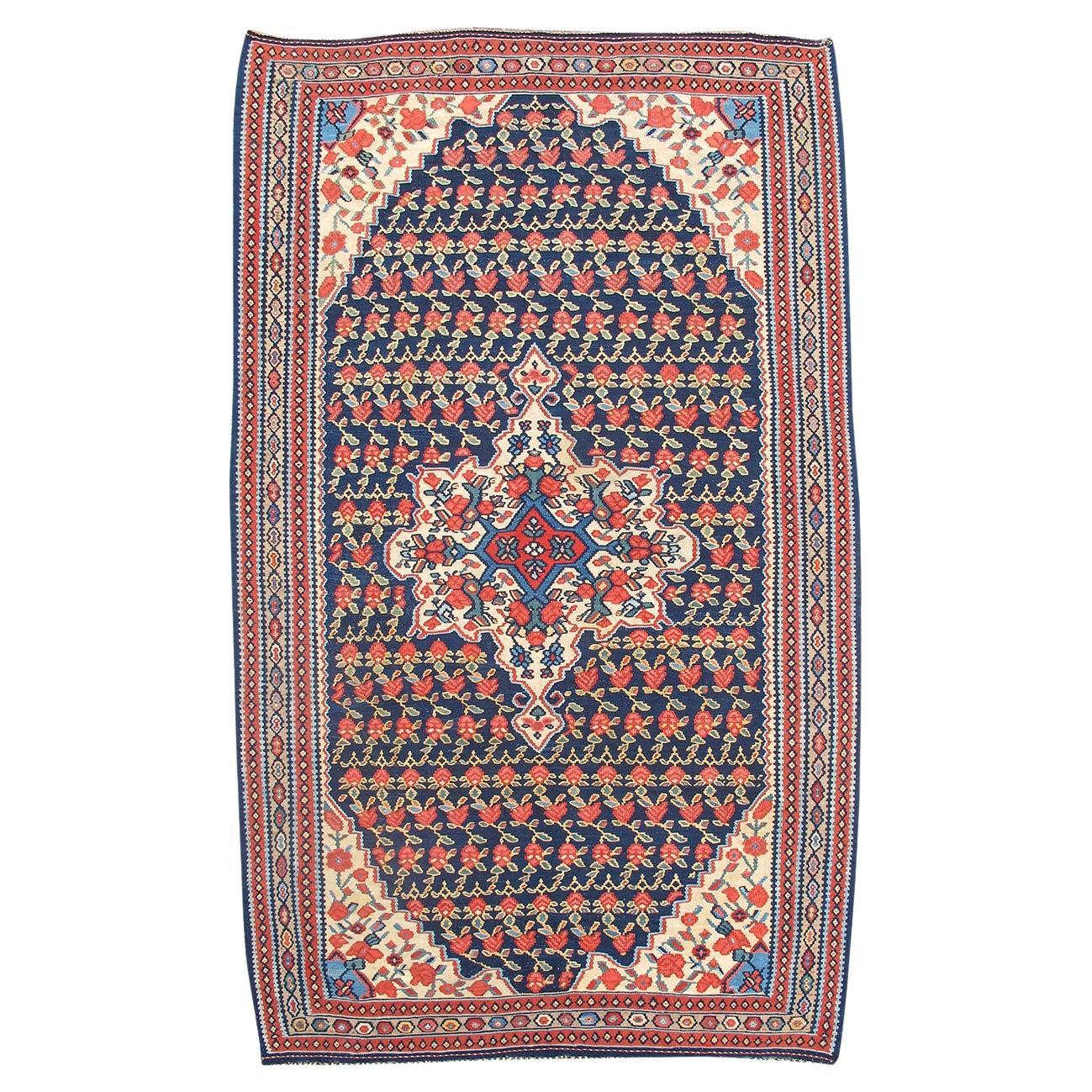 Bidjar Kilim Rug, Early 20th Century For Sale