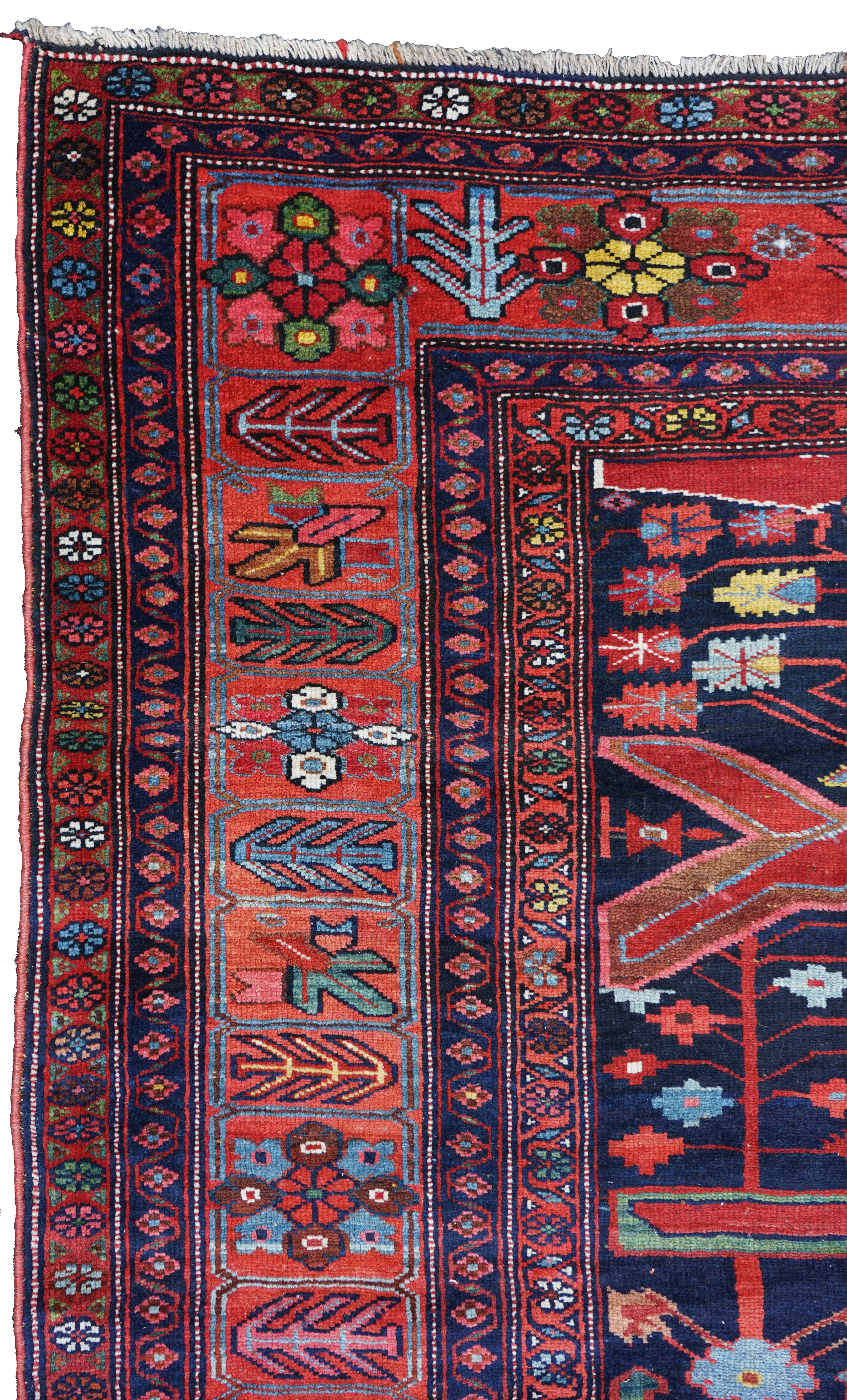 Persian Bidjar long rug, Late 19th Century For Sale