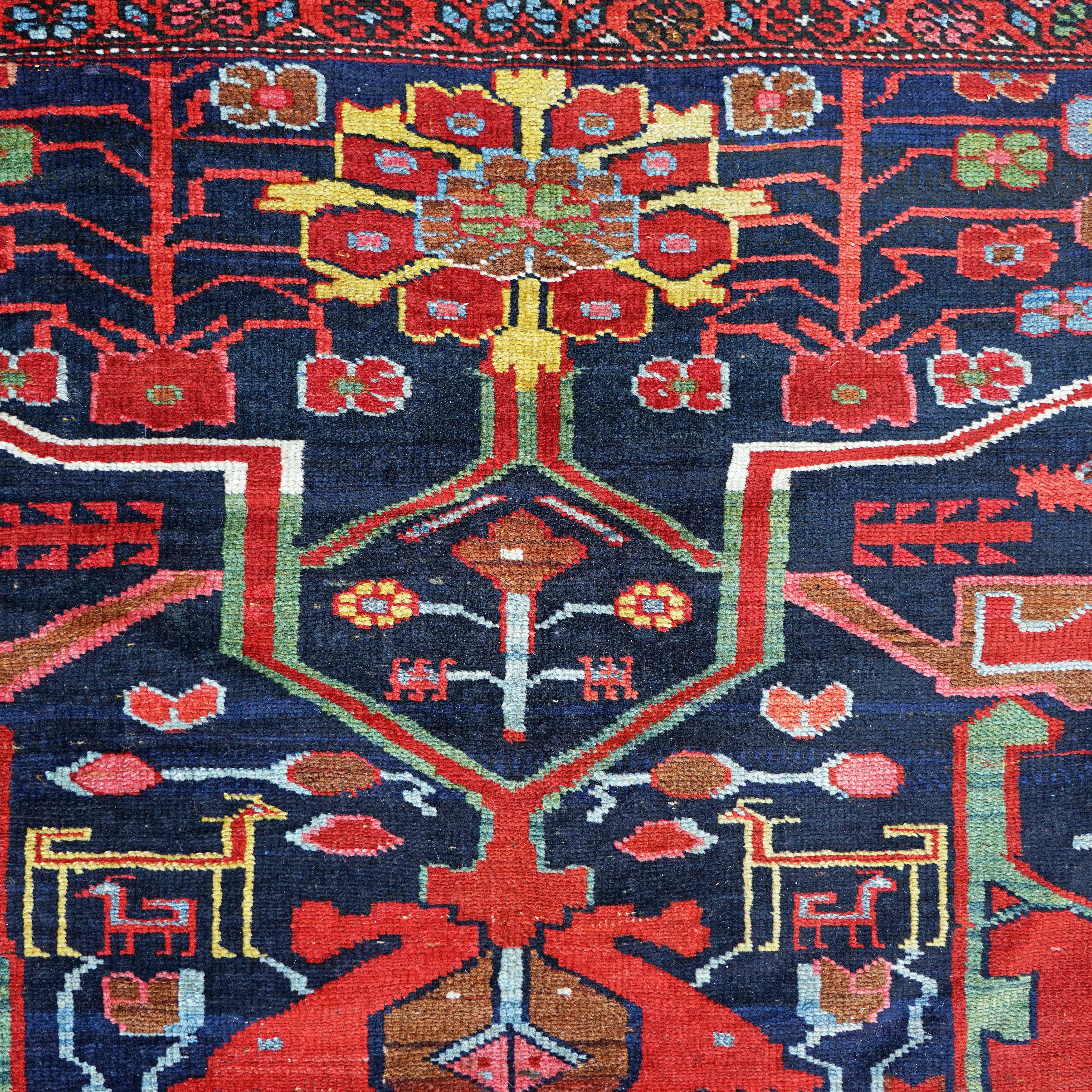 Hand-Knotted Bidjar long rug, Late 19th Century For Sale