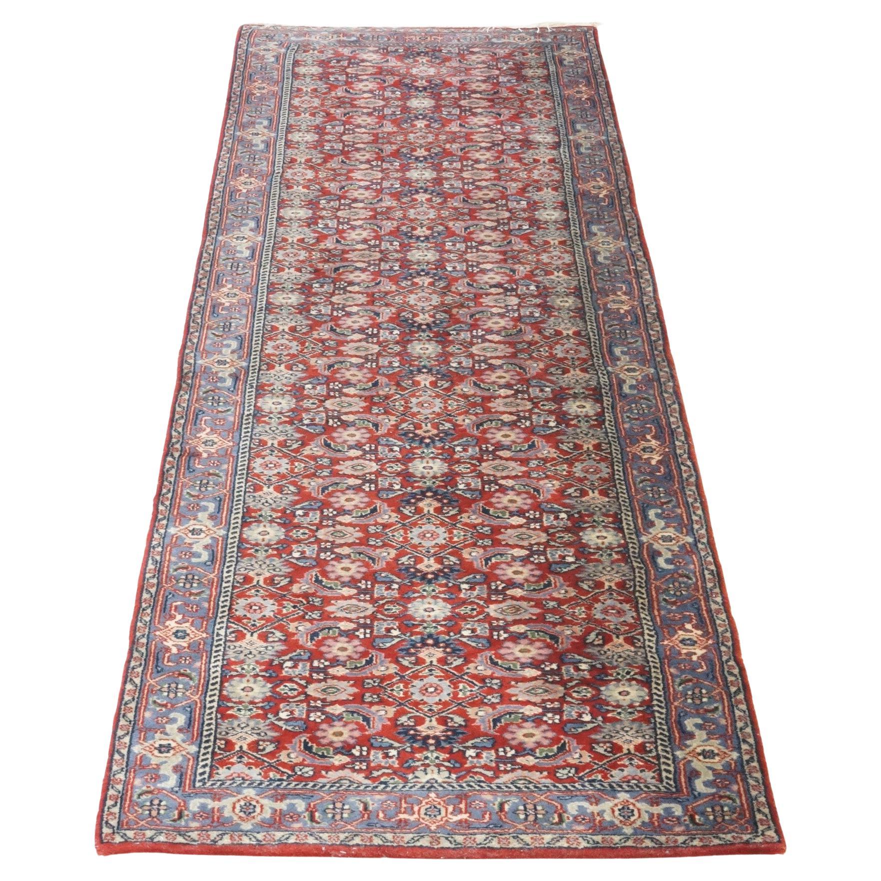 Bidjar Oriental Wool Rug Runner with Herati Design by Fritz and La Rue