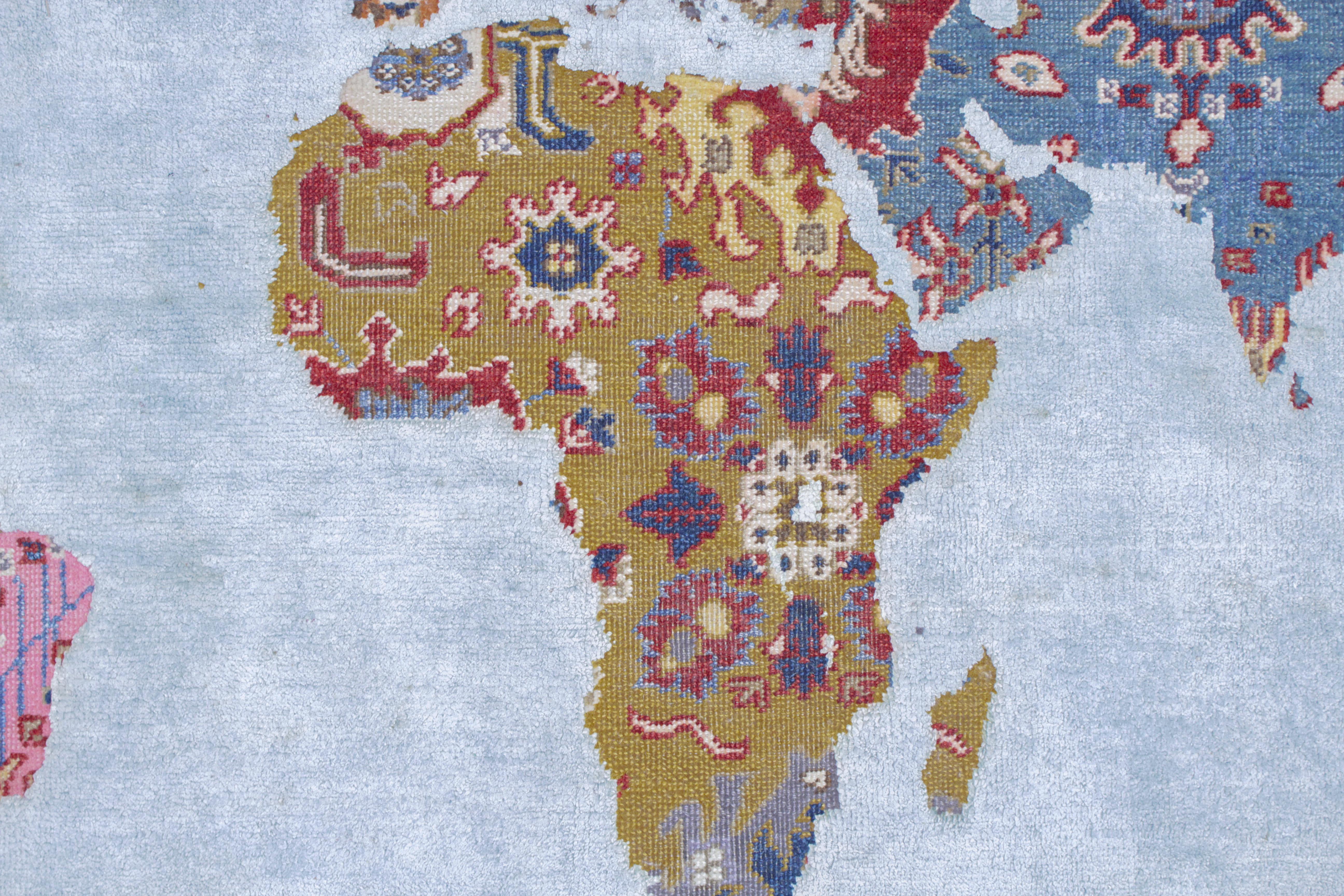 Bidjar Paddington World Rug Map Day Version de Jan Kath Neuf à Milan, IT