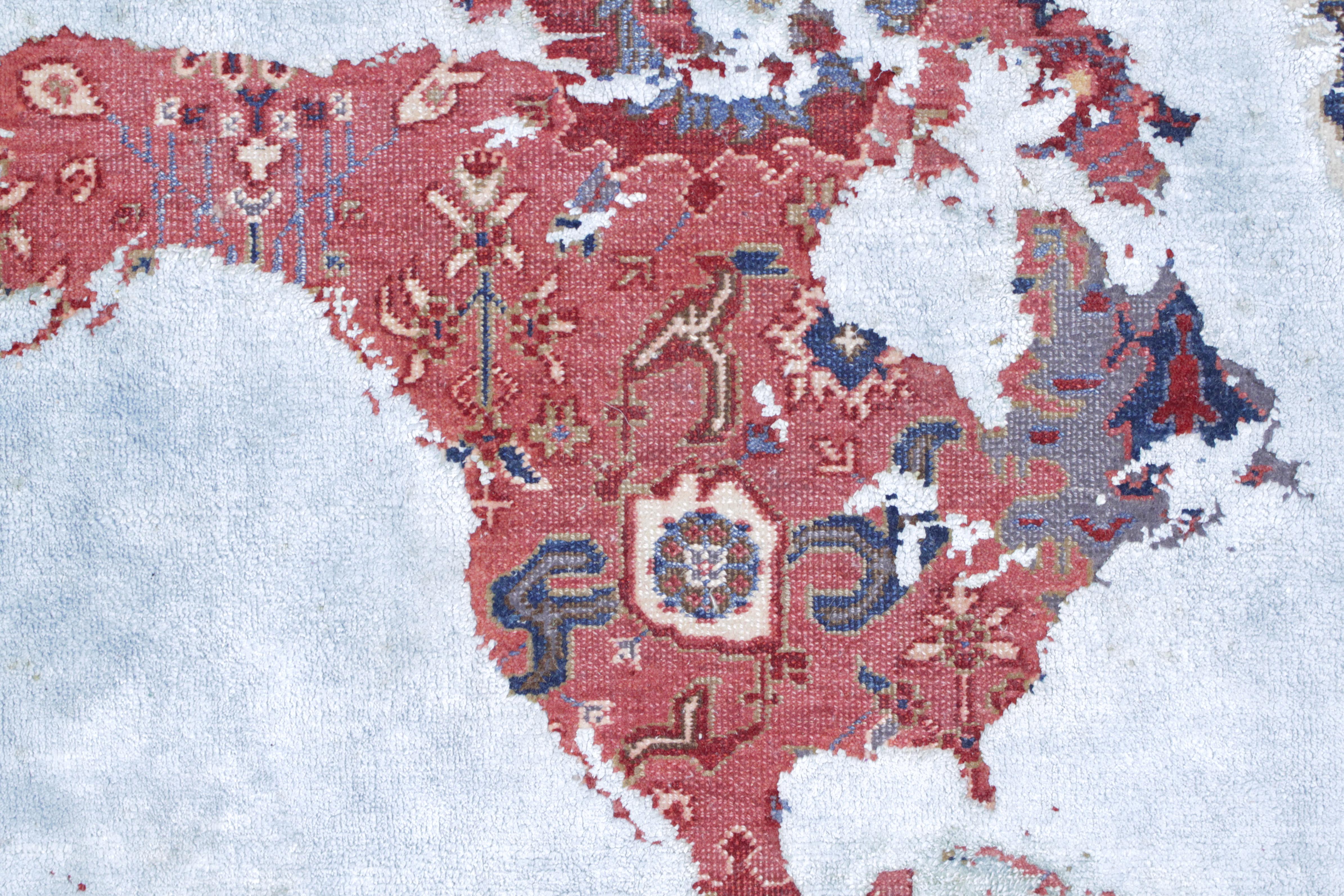 Laine Bidjar Paddington World Rug Map Day Version de Jan Kath