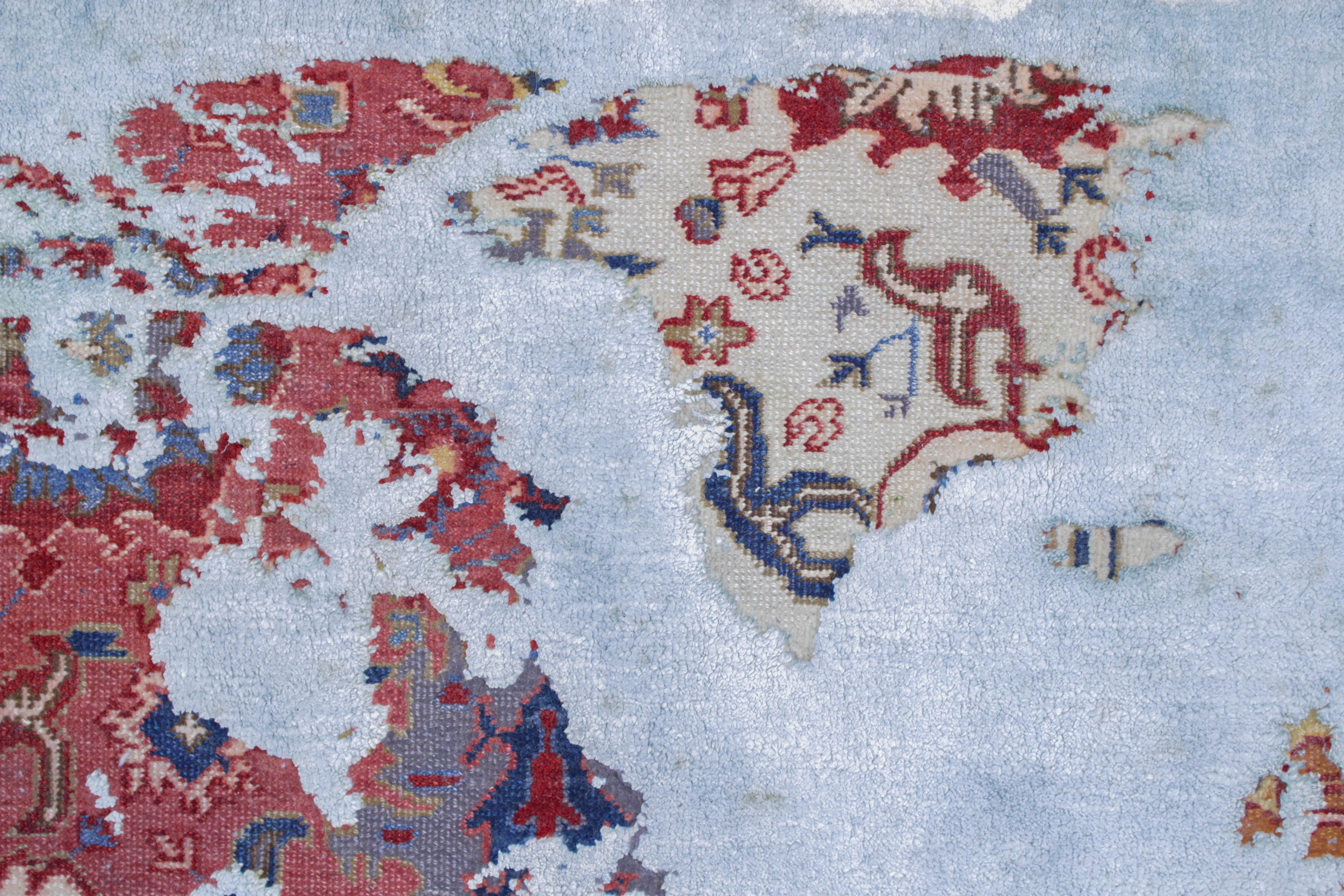 Bidjar Paddington World Rug Map Day Version de Jan Kath 1