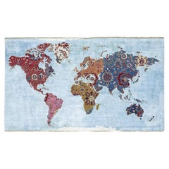 Bidjar Paddington World Rug Map Day Version by Jan Kath