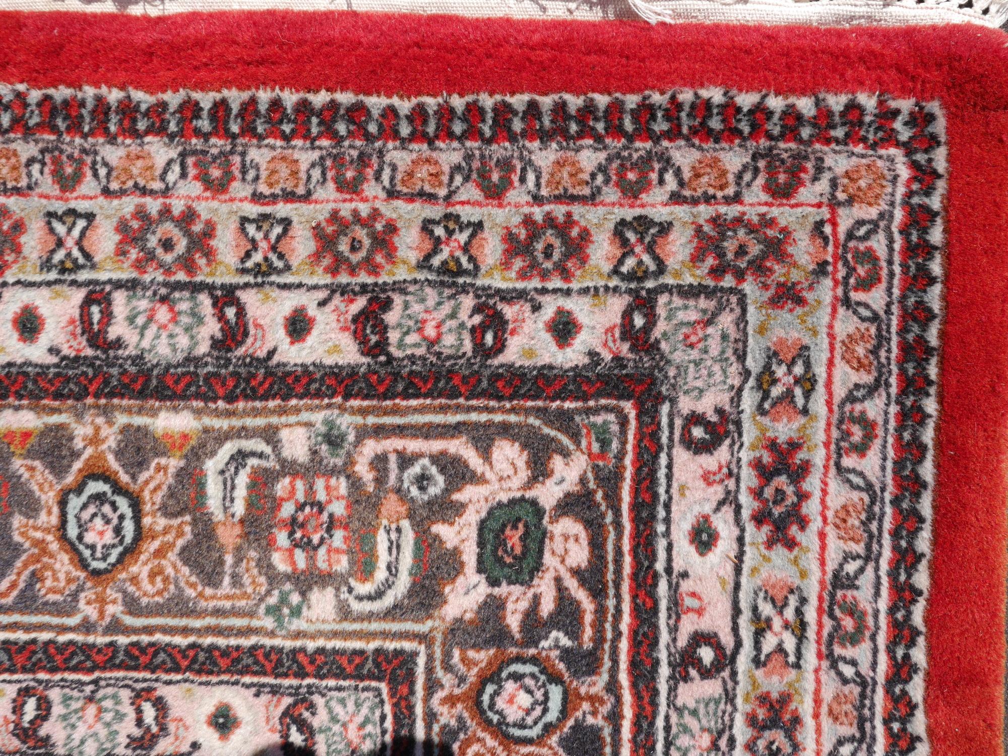 Orientalischer Bidjar-Teppich im Vintage-Stil, handgeknüpft, persisches Design, hergestellt in Indien im Angebot 4