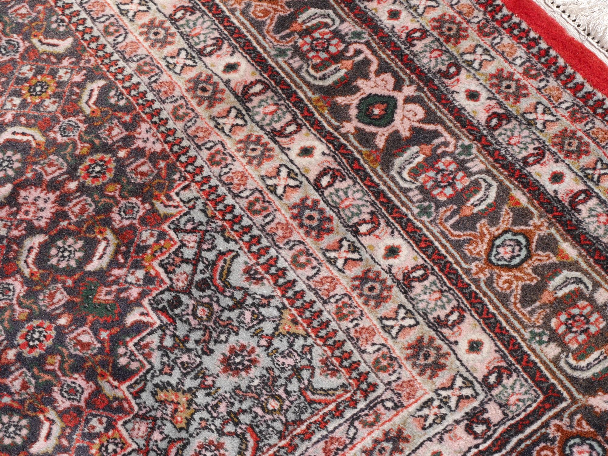 Orientalischer Bidjar-Teppich im Vintage-Stil, handgeknüpft, persisches Design, hergestellt in Indien im Angebot 5