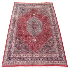 Bidjar Rug Oriental Used Hand-Knotted Persian Design Made in India