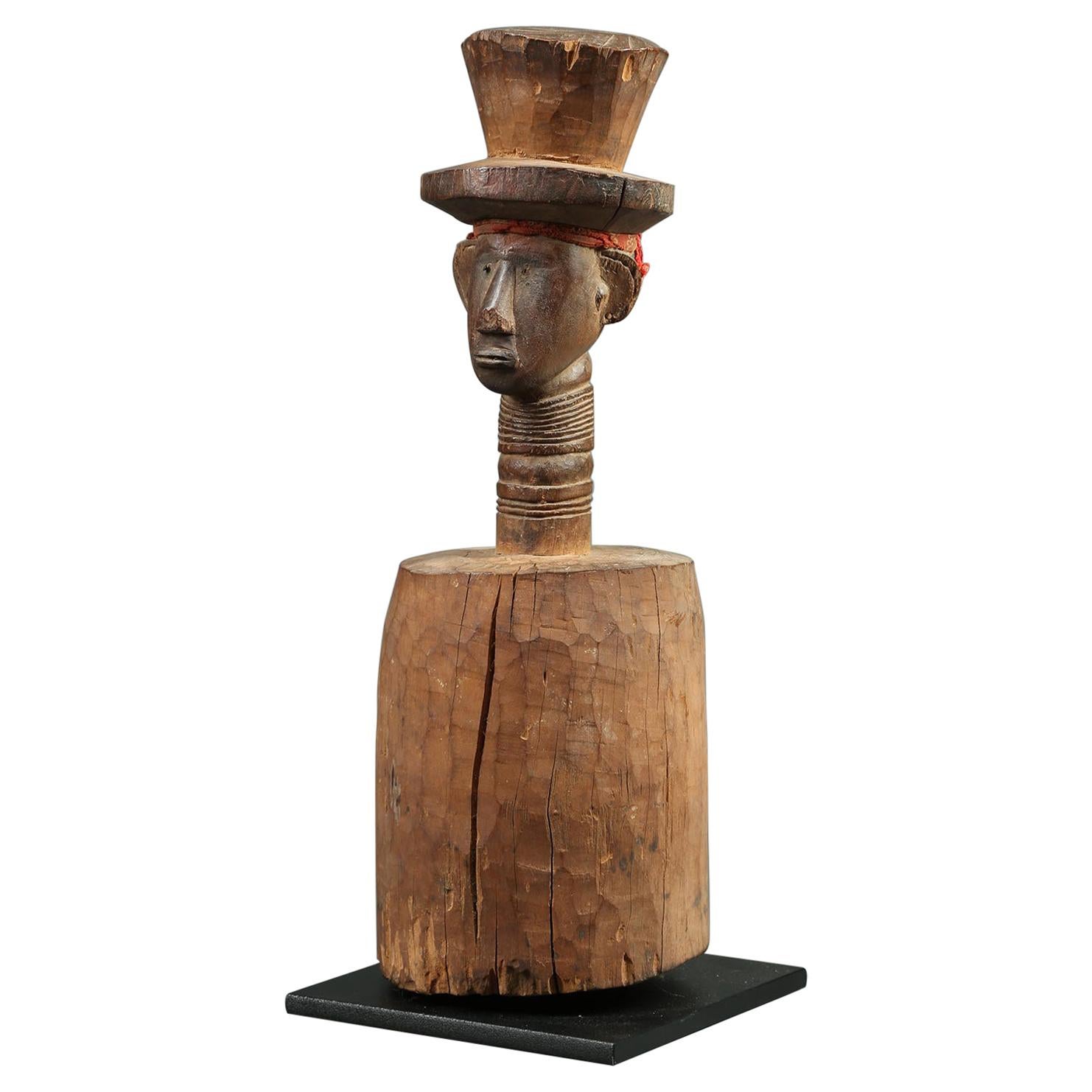 Bidjogo Tribal Altar Sculpture with Head, Guinea-Bissau, Africa