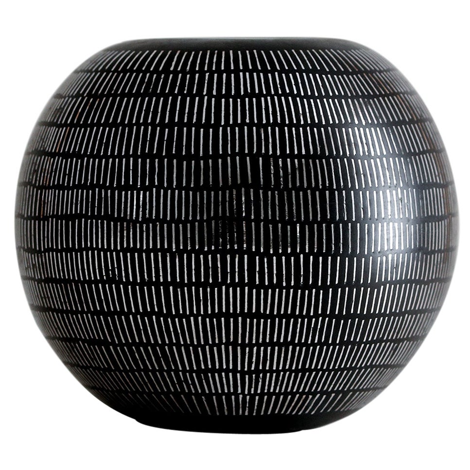 Vase traditionnel indien Bidri moulé à la main