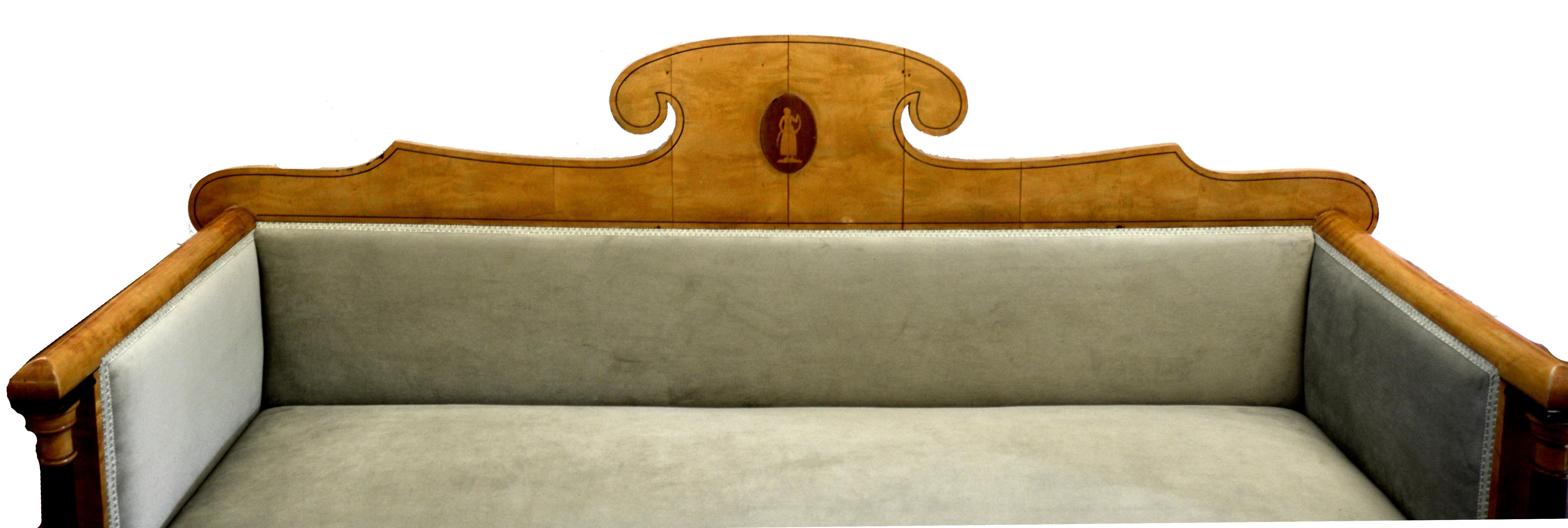 Hand-Crafted Biedermeir Sofa - Bench Swedish 