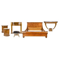 Biedermaier Bedroom Set in the style of Joseph Ulrich Danhauser, 19th Century