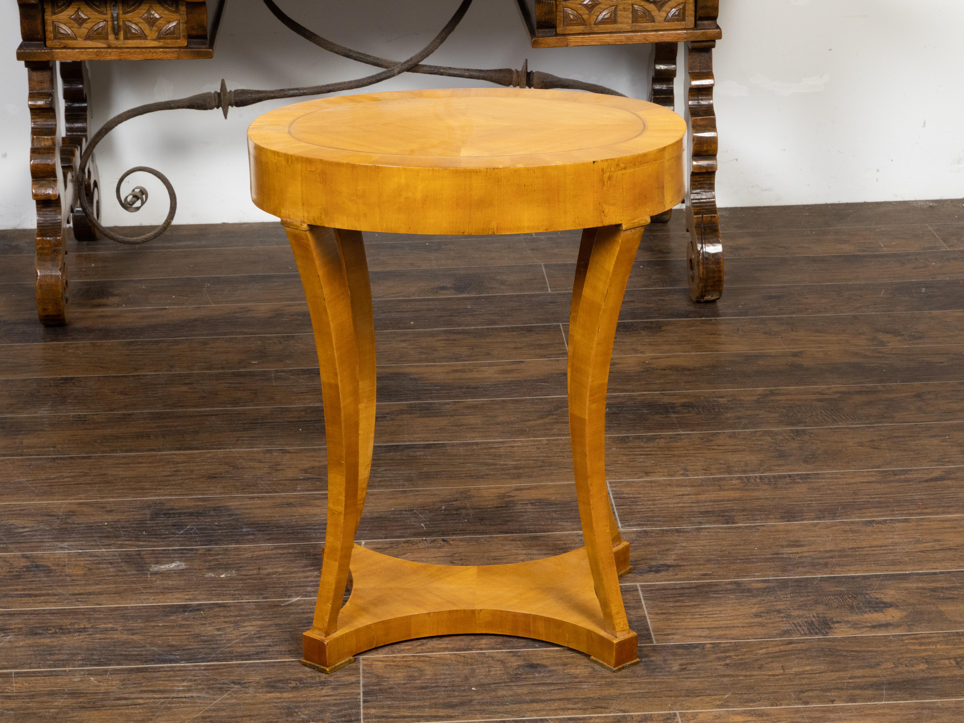 quarter round end table