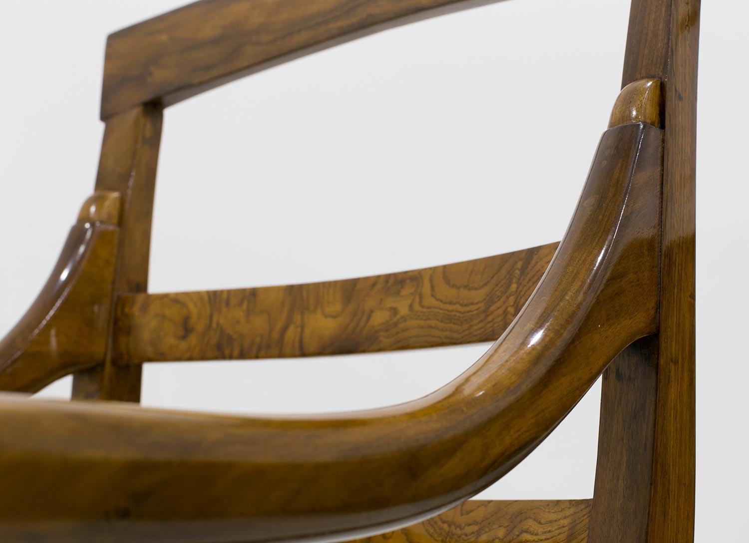 Biedermeier Armchair in Walnut Wood, Germany, circa 1830 1