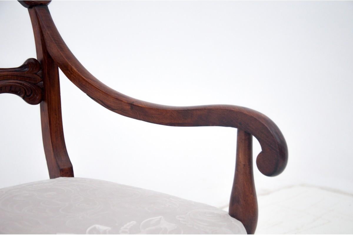 Biedermeier Sessel, Skandinavien, um 1900, nach Renovierung (Frühes 20. Jahrhundert) im Angebot