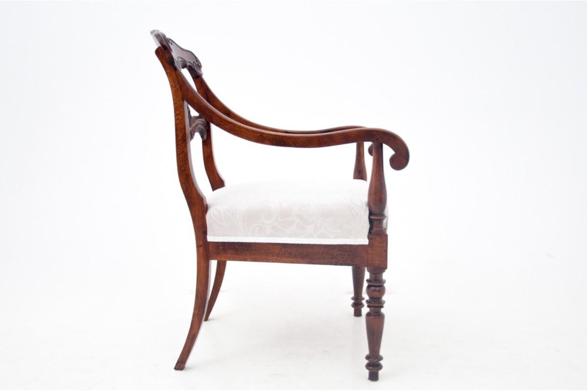 Biedermeier Sessel, Skandinavien, um 1900, nach Renovierung im Angebot 2