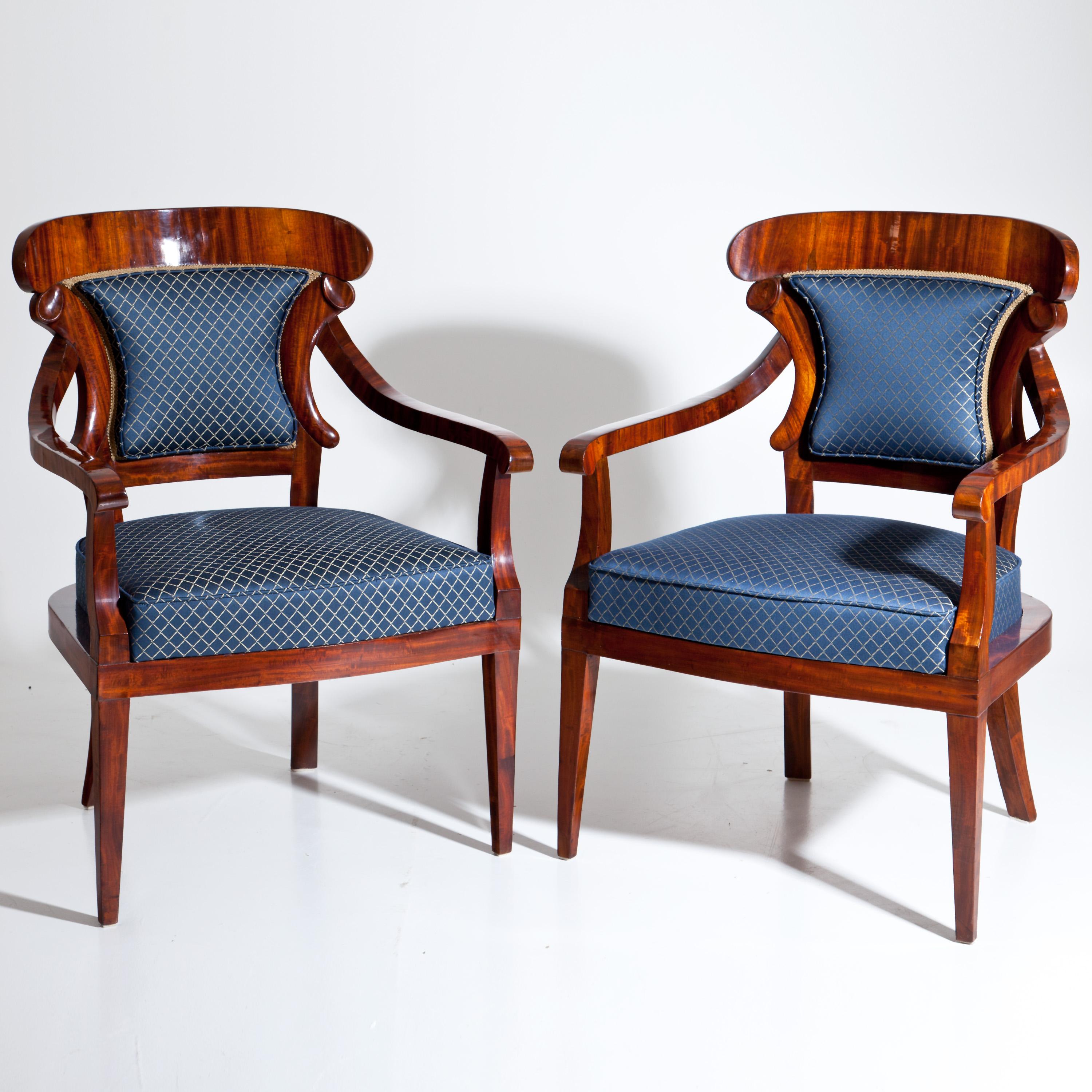 Biedermeier Armchairs, Germany, circa 1830 2