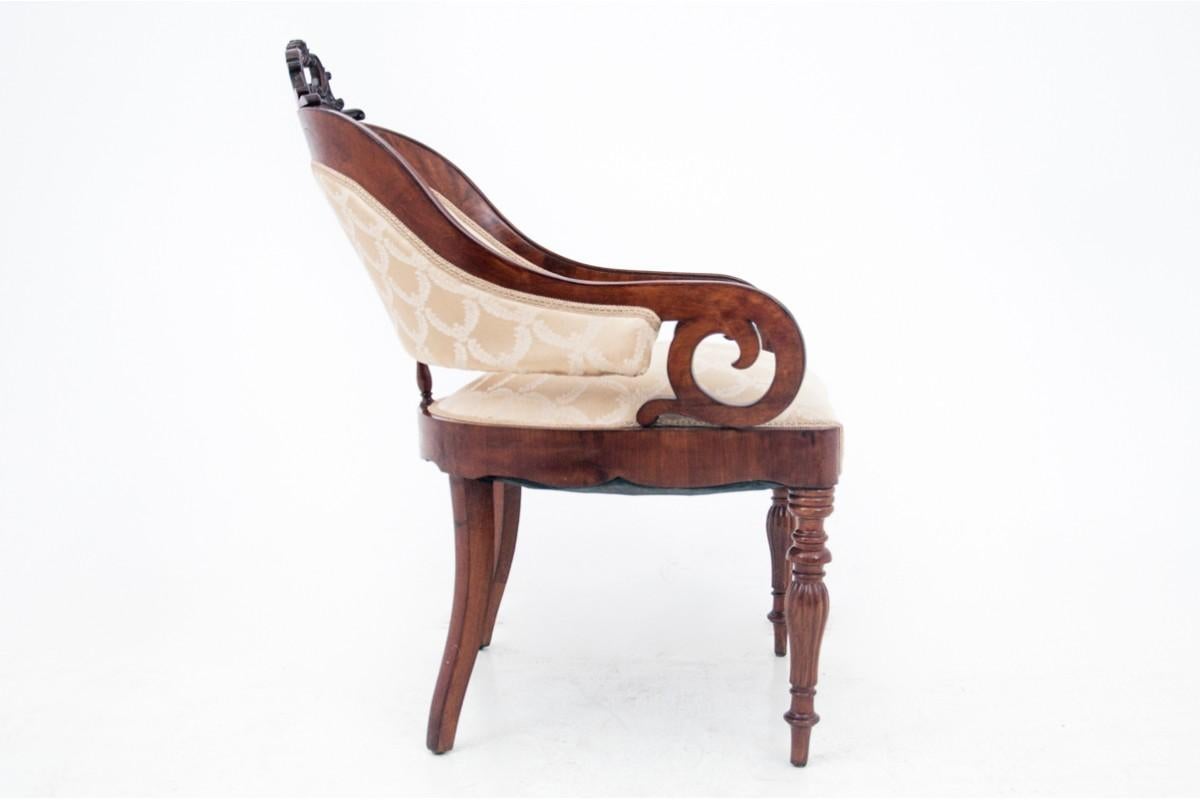 Biedermeier armchairs, Western Europe, circa 1860. After renovation. 4