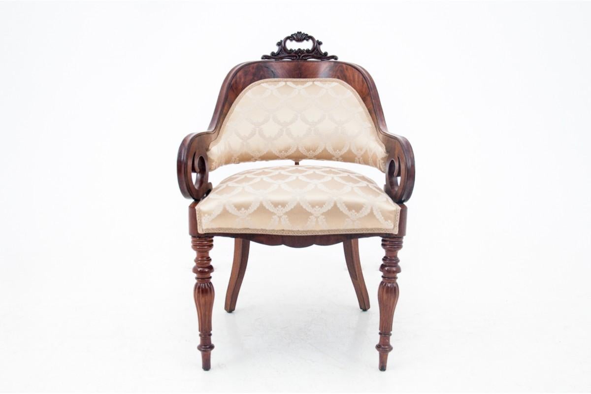 Biedermeier armchairs, Western Europe, circa 1860. After renovation. In Good Condition In Chorzów, PL