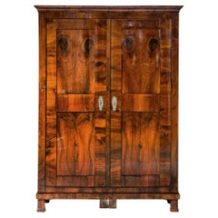 Biedermeier Armoire in Walnut, circa 1830