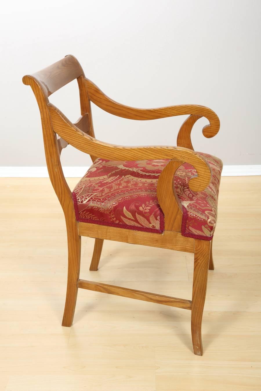 Biedermeier Ashtree Side Chair, circa 1840 For Sale 2