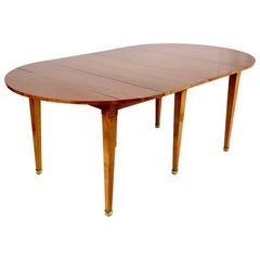  Biedermeier Extending Table Cherry With 4 additional plates up to 12 people 