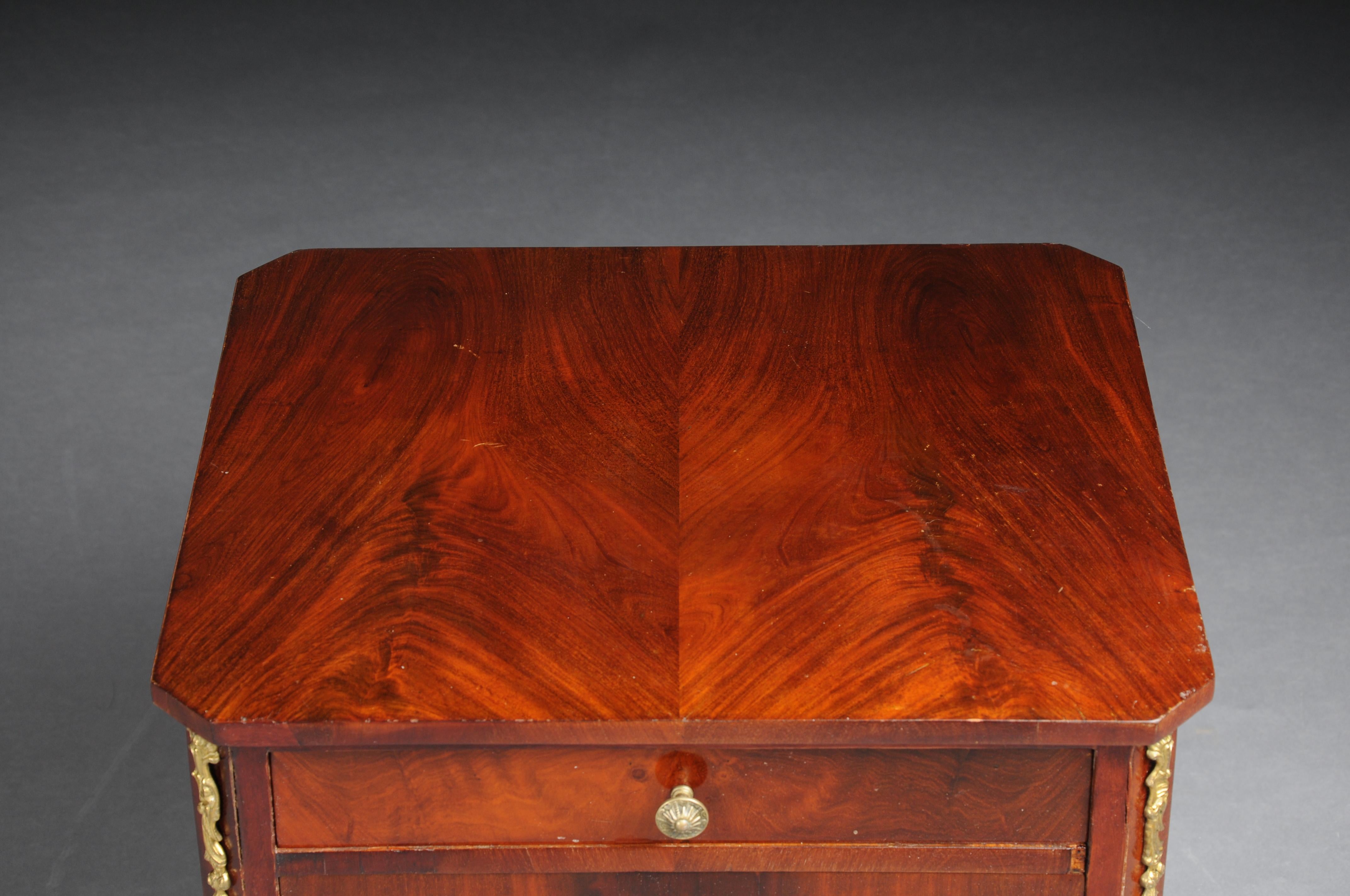 French Biedermeier bedside table, circa 1830, mahogany For Sale