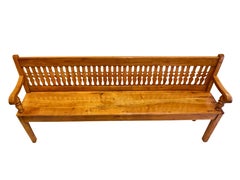 Biedermeier Bench in Solid Cherrywood, South Germany, circa 1830