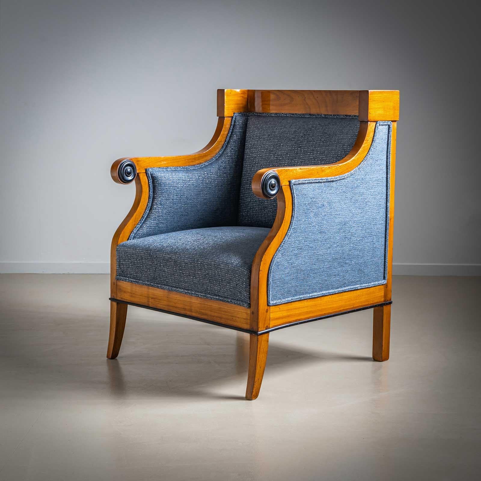 Biedermeier Bergère Stühle, Österreich, um 1820 im Angebot 4