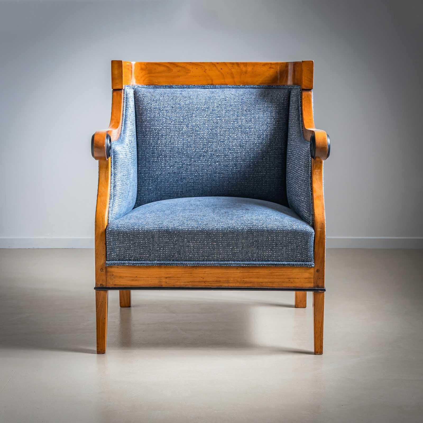 Biedermeier Bergère Stühle, Österreich, um 1820 im Angebot 5
