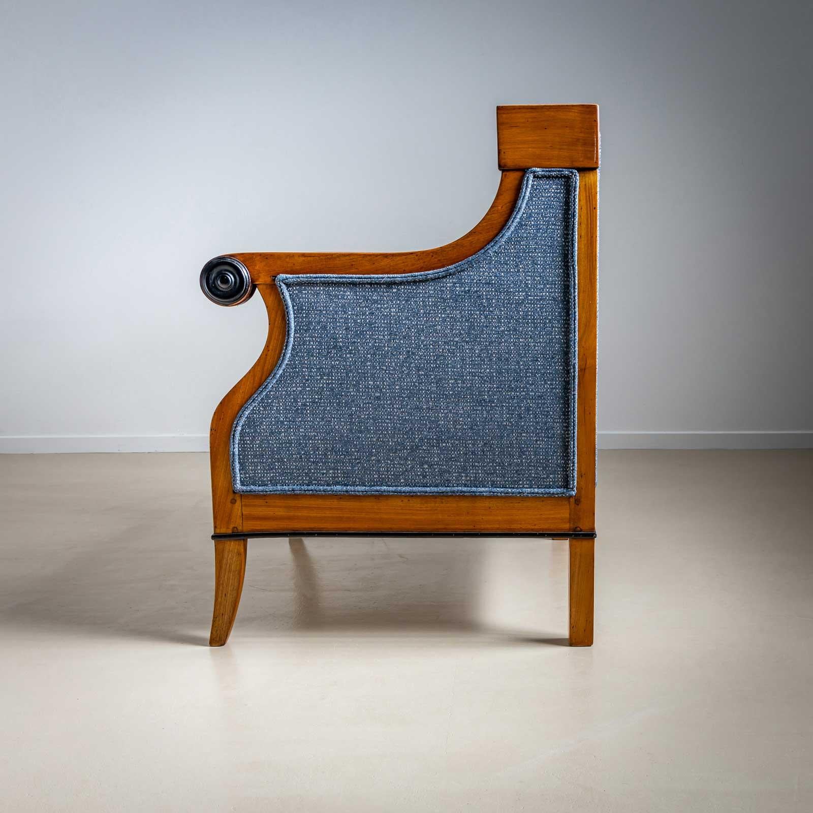 Biedermeier Bergère Stühle, Österreich, um 1820 im Angebot 8