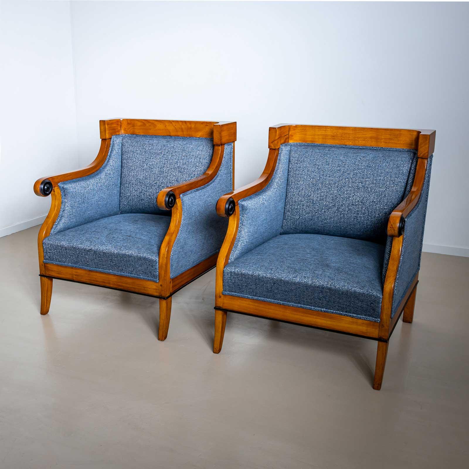 Biedermeier Bergère Stühle, Österreich, um 1820 (Österreichisch) im Angebot