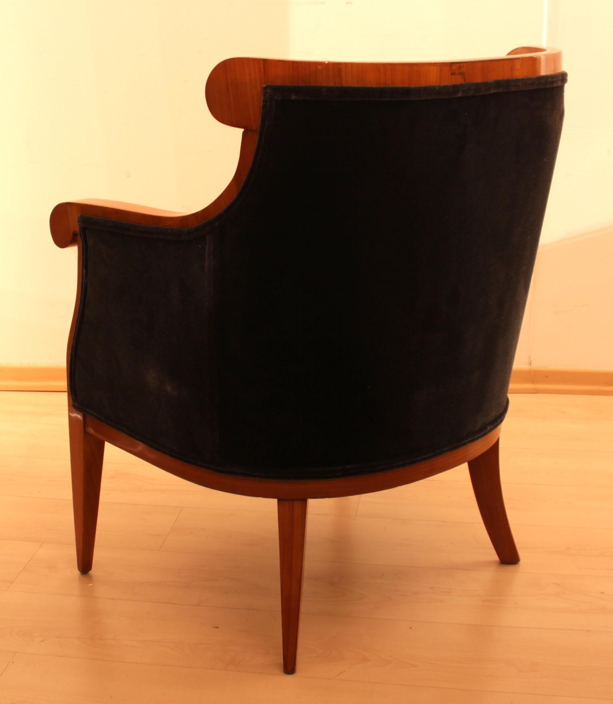 biedermeier bergere chairs