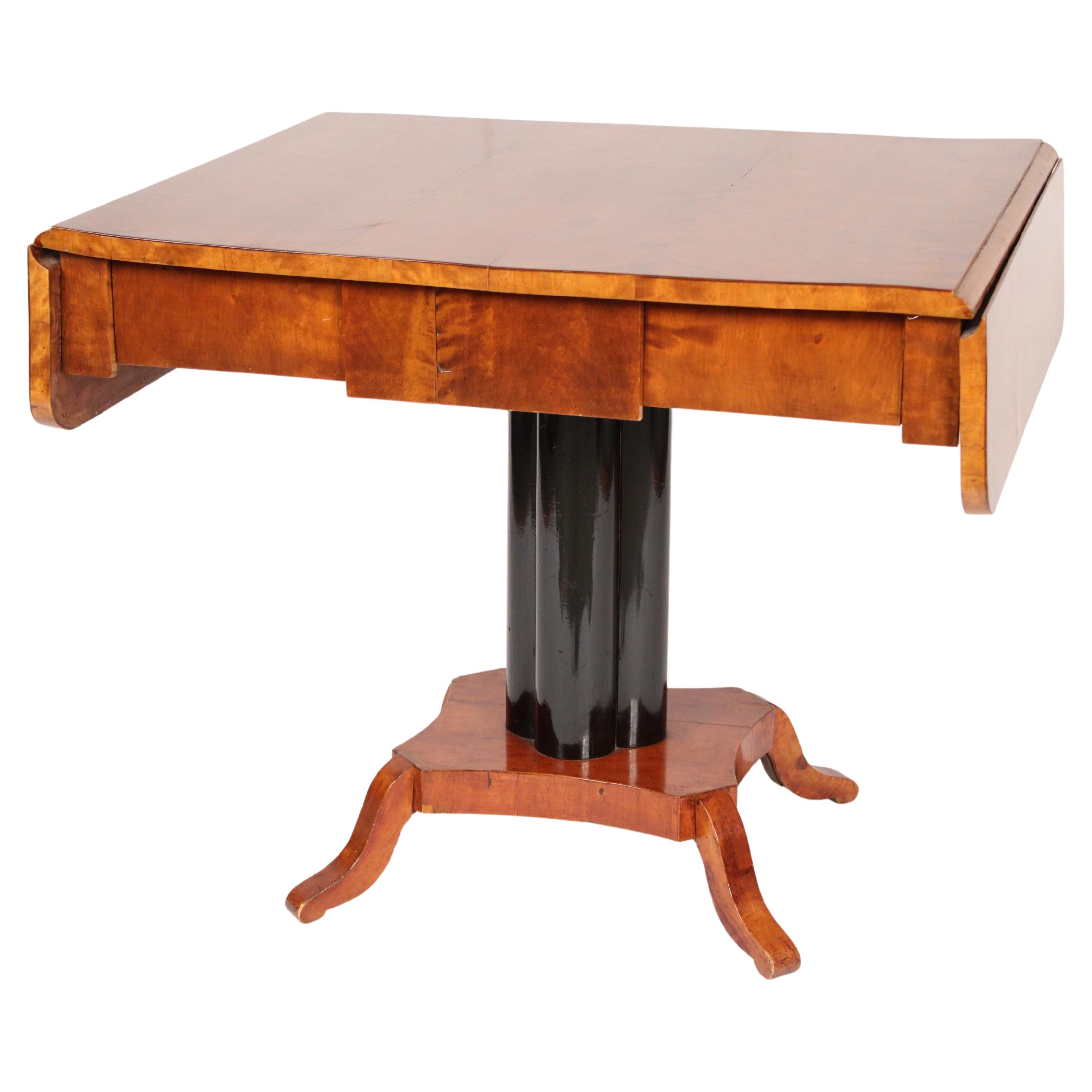 Biedermeier Birch Sofa Table For Sale