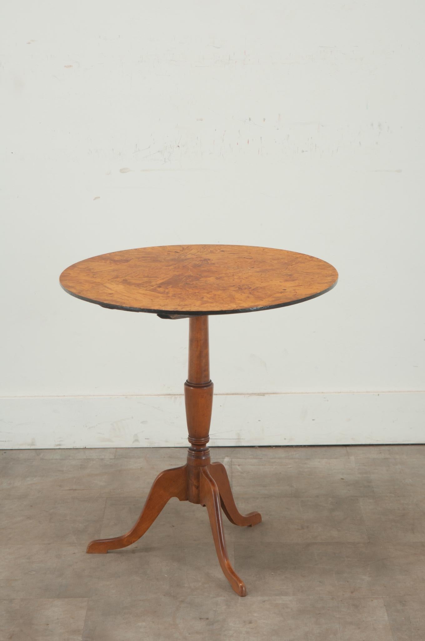 Other Biedermeier Birch Tilt-Top Table For Sale