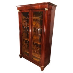 Antique Biedermeier Bookcase, 1810-20, walnut