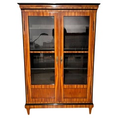 Biedermeier Bookcase, Cherry Veneer, South Germany circa 1820