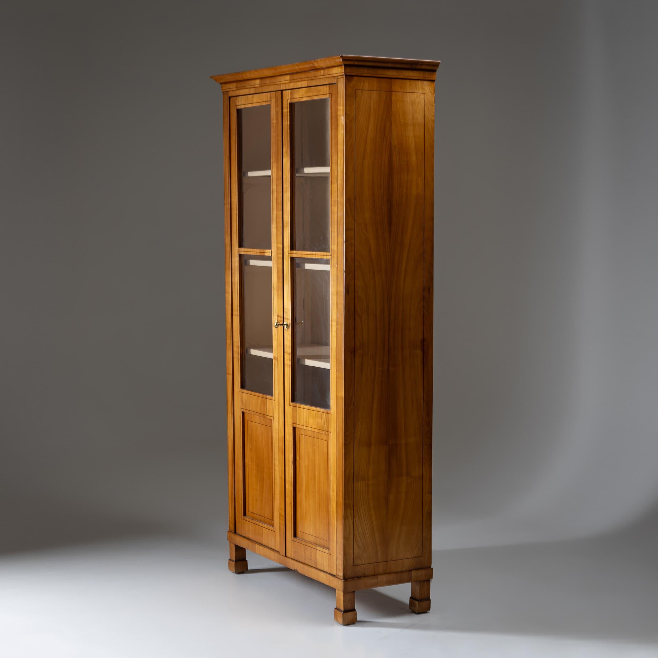 Cherry Biedermeier Bookcase, circa 1820
