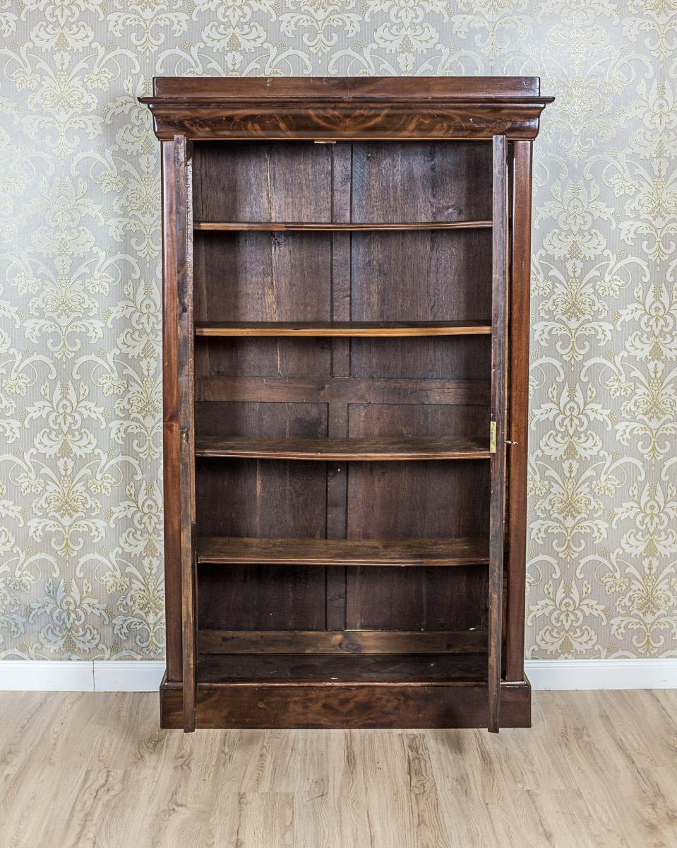 Antique, dark brown Biedermeier Bookcase, Circa 1850 3