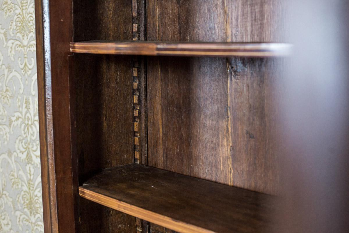 Antique, dark brown Biedermeier Bookcase, Circa 1850 4