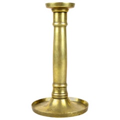 Antique Biedermeier Brass Candlestick 19th Century, Austria, circa 1830