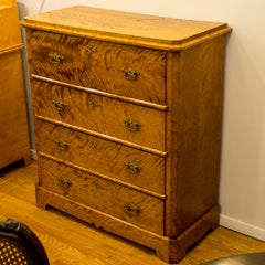 Biedermeier Butler's Desk, Karelian Birch, Sweden, Early 19th Century