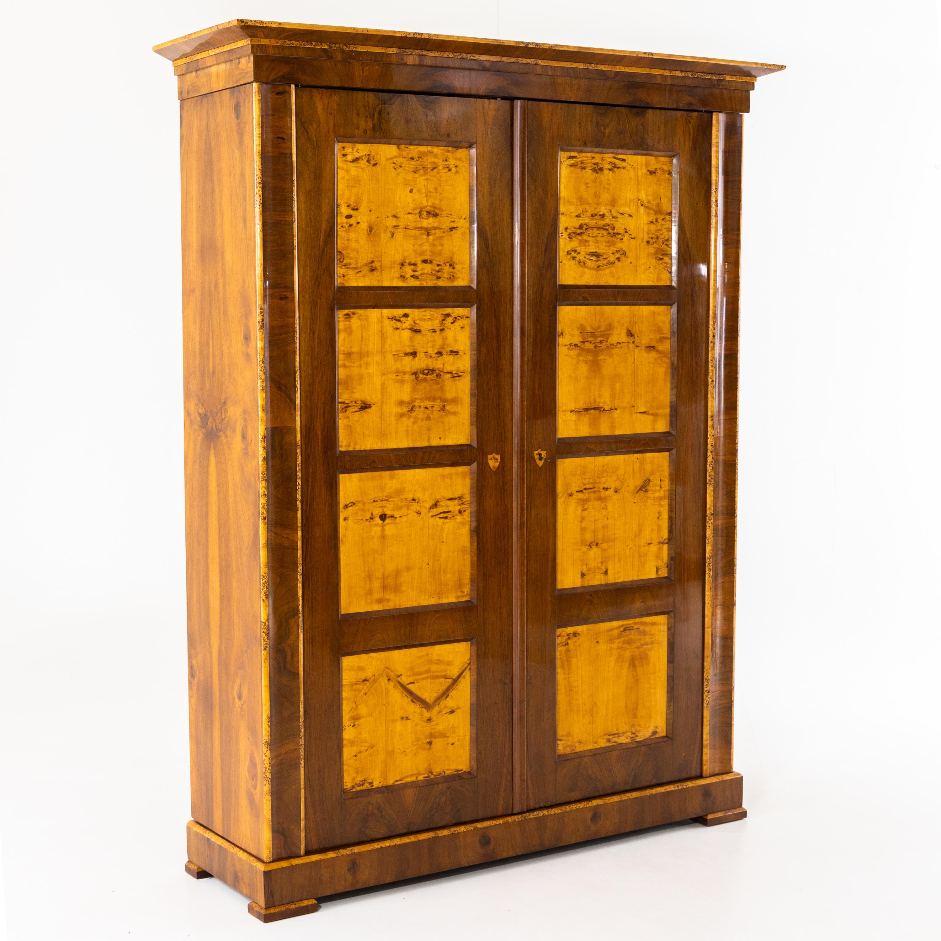 Poplar Biedermeier Cabinet, around 1835 For Sale