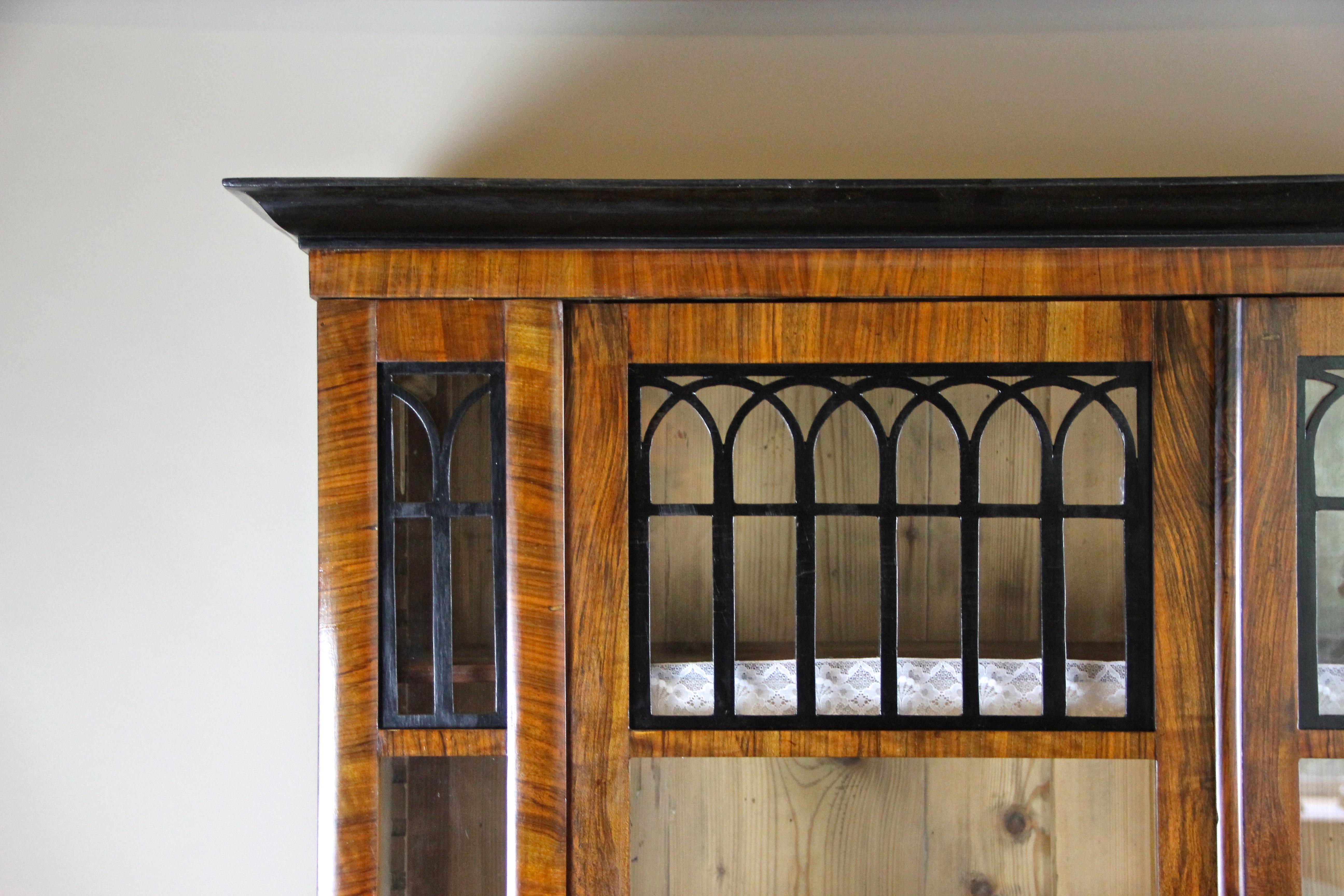 Biedermeier Cabinet Bookcase, Austria, circa 1830 For Sale 1