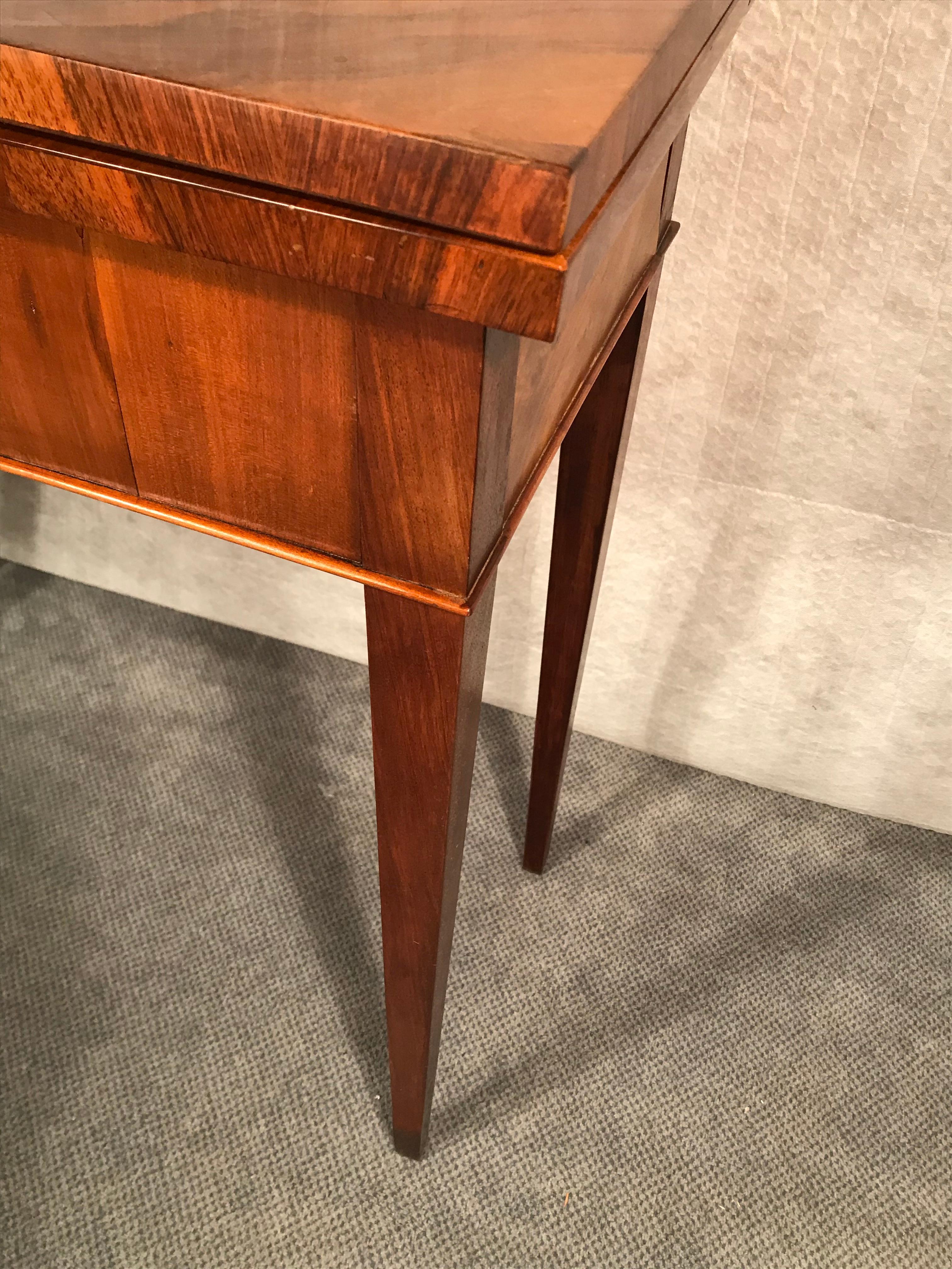 Biedermeier Card or Console Table, South German, 1820, Walnut 2