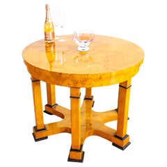 Biedermeier Mitteltisch Blonde Karelianische Birke Landhaus Finnisch Russisch