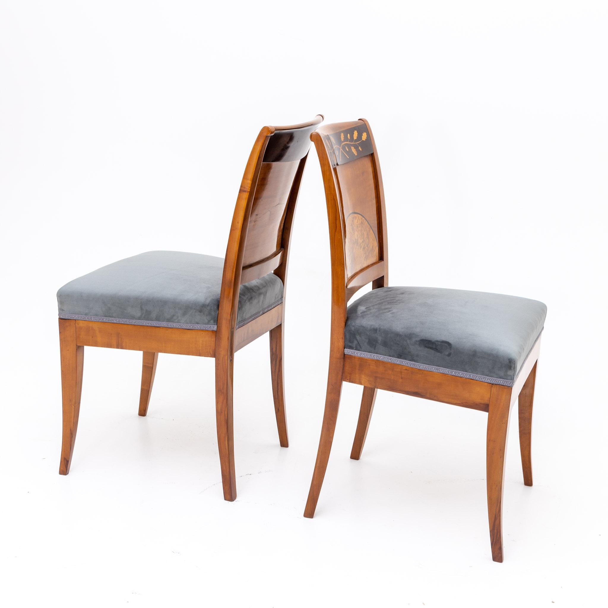 Biedermeier Chairs, Central German circa 1820 In Good Condition In Greding, DE