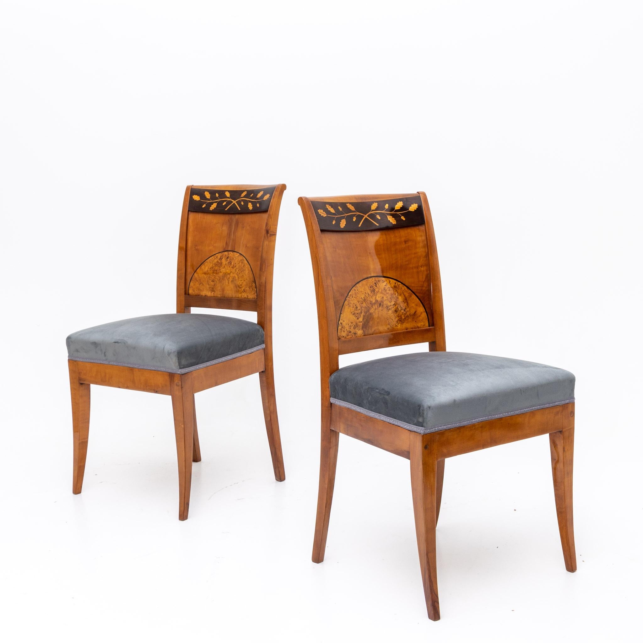 Early 19th Century Biedermeier Chairs, Central German circa 1820