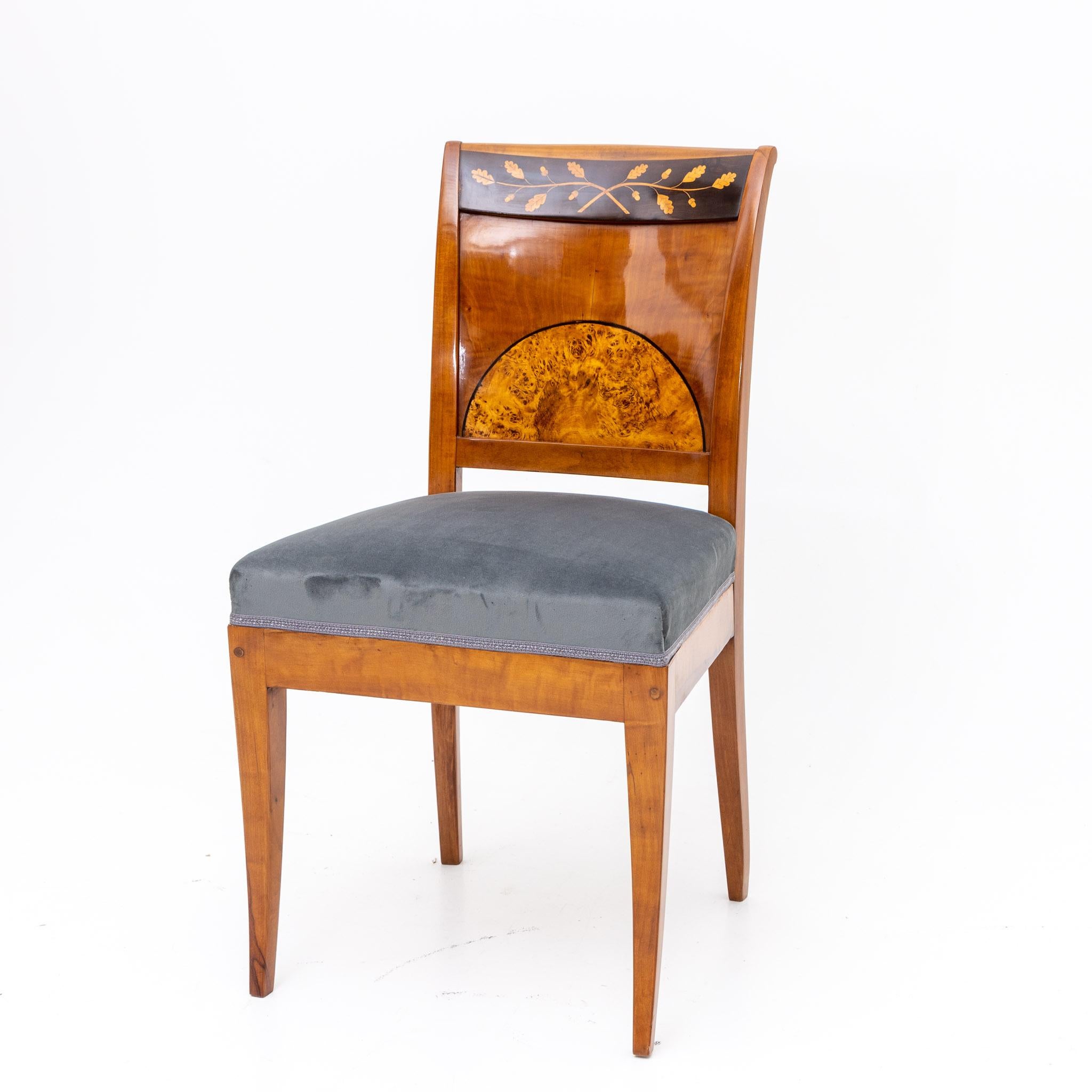 Wood Biedermeier Chairs, Central German circa 1820